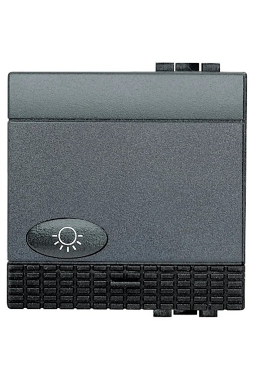 BTICINO Taster Lichtsymbol 2M Anthrazit