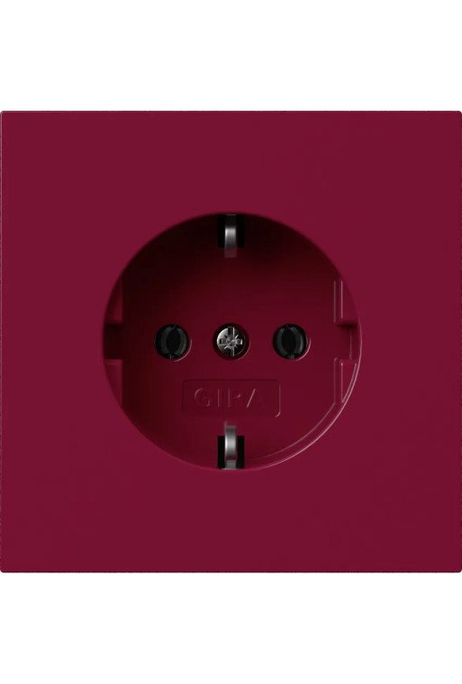 GIRA SCHUKO-Steckd. WSV Flächenschalter Rot