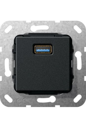 GIRA USB 3.0 A K-Peitsche Einsatz Schwarz m
