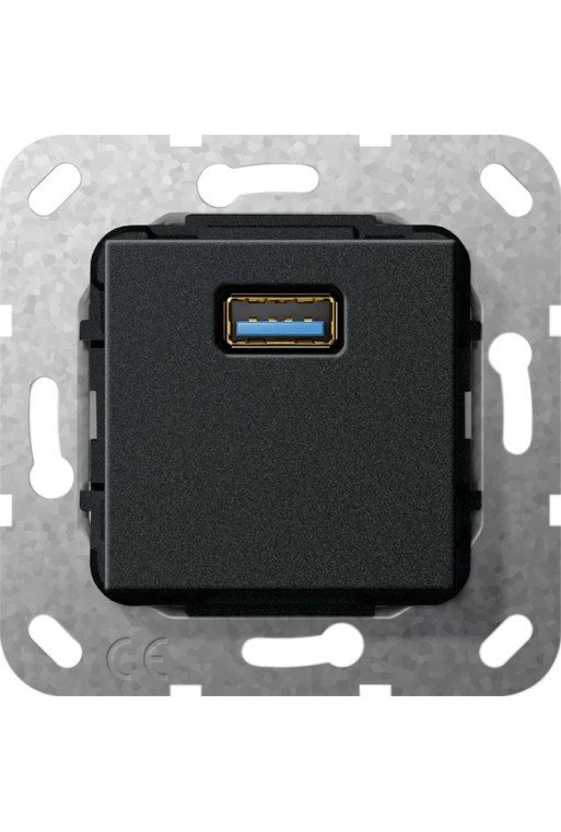 GIRA USB 3.0 A K-Peitsche Einsatz Schwarz m