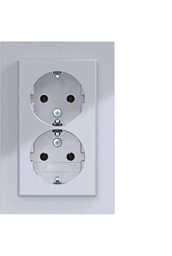 HAGER D-STD SCHUKO ADP ho. A.1 titan matt la