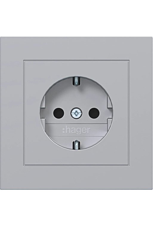 HAGER SD SCHUKO ADP EHBS A.1 titan matt lack