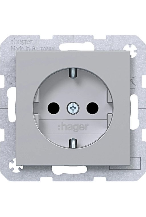 HAGER SD SCHUKO erh. BS Ax/Cx titan matt lack