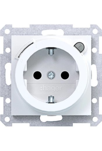 HAGER SD SCHUKO FI erh. BS Ax/Cx lichtweiß gl