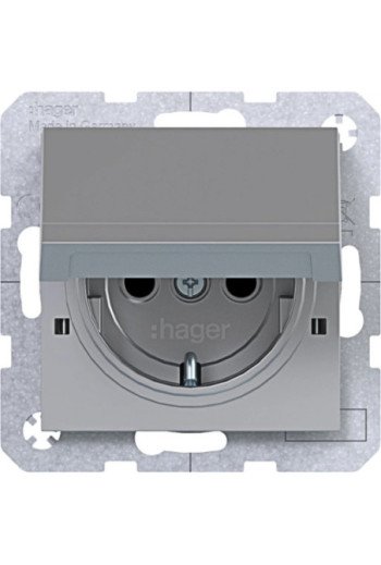 HAGER SD SCHUKO KLD EHBS Ax/Cx titan matt lack