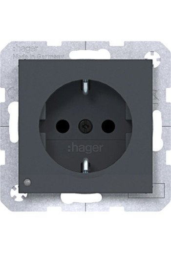 HAGER SD SCHUKO O.-Licht EHBS Ax/Cx ant mt la