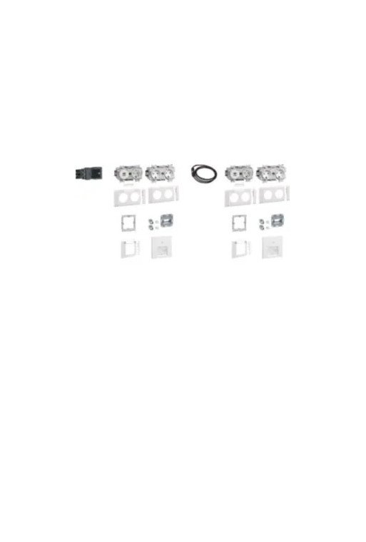 HAGER SET 2AP 3Std+USB A/C 2xC6A Front 80OT vw
