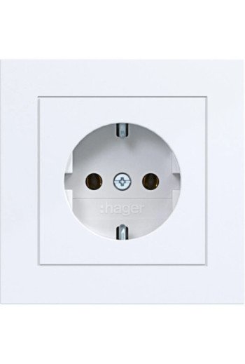 HAGER Std. SCHUKO Abd.pl. St.-kl. A.1 liwß gl