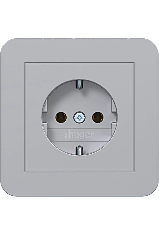 HAGER Std. SCHUKO ADP SK C1 titan matt lack