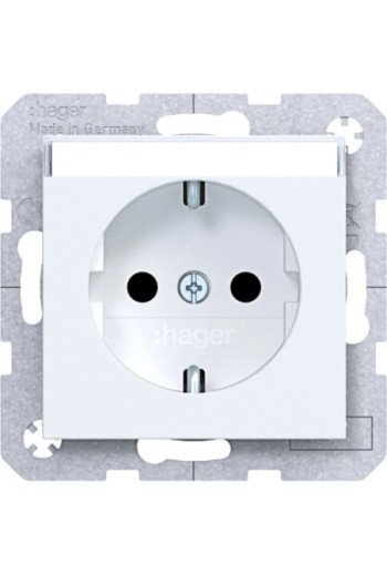 HAGER Std. SCHUKO BF erh. BS SK Ax/Cx liwß mt