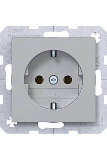 HAGER Std. SCHUKO SLKL Ax/Cx titan matt lack