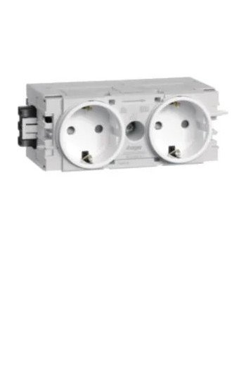 HAGER Steckdose 2-fach Wago C-Profil vw
