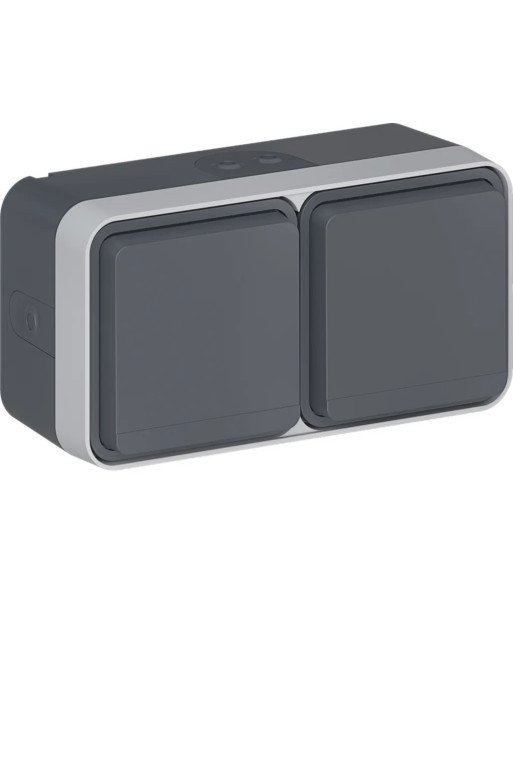 HAGER Steckdose SK-S 2f waag e BS KD 4E W.1 gr