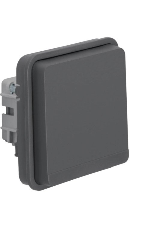HAGER Steckdosen-Eins SCHUKO m KD W.1 grau