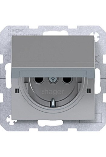 HAGER Stkd SCHUKO KLD EHBS A.x/C.x titan matt