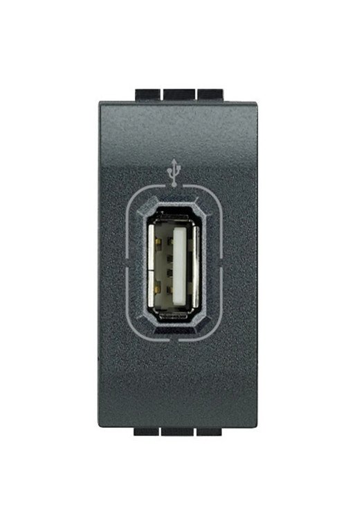 BTICINO Anschlussdose USB Anthrazit
