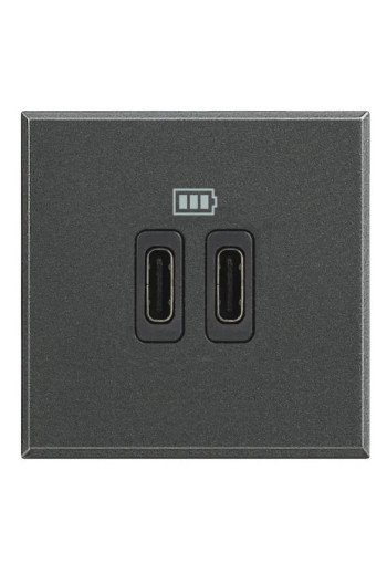 BTICINO AX USB-C Lademodul 2-M Anthrazit