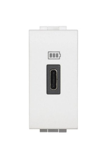 BTICINO LIVINGLIGHT USB-C Lademodul 1-M Weiss
