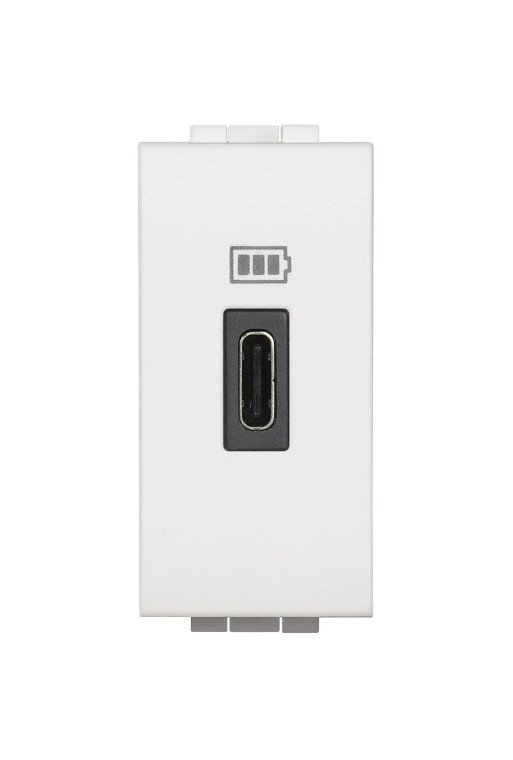 BTICINO LIVINGLIGHT USB-C Lademodul 1-M Weiss