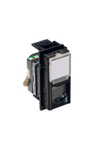 BTICINO LivingNow 1-modulige Datendose Kategorie 5e ungeschirmt in der Farbe Black