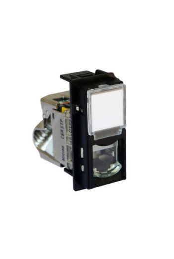 BTICINO LivingNow 1-modulige Datendose Kategorie 6A geschirmt in der Farbe Black