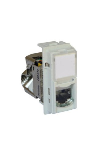 BTICINO LivingNow 1-modulige Datendose Kategorie 6A geschirmt in der Farbe White
