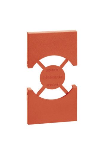 BTICINO LivingNow 2-modulige Abd. für Steckdose Schuko/Italienische Norm Farbe Rot