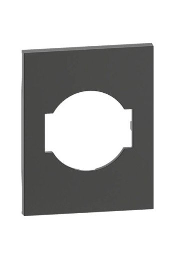 BTICINO LivingNow 3-modulige Abd. für Steckdose Schuko/Italienische Norm Farbe Black