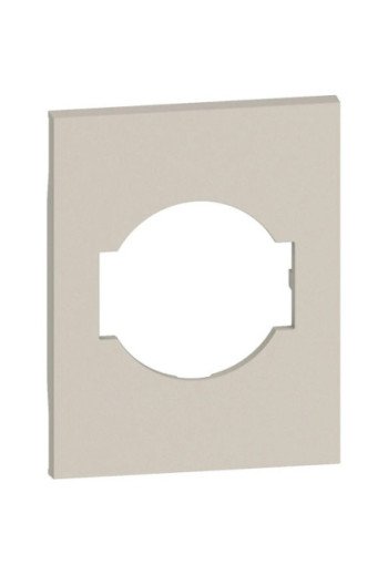 BTICINO LivingNow 3-modulige Abd. für Steckdose Schuko/Italienische Norm Farbe Sand