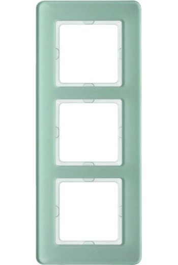 BERKER Q.7 Rahmen 3fach Glas polarweiß