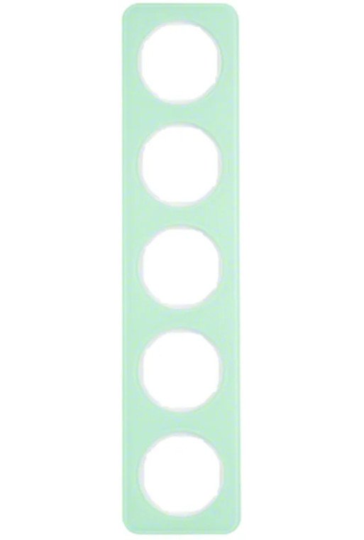 BERKER R.1 Rahmen 5fach Glas polarweiß