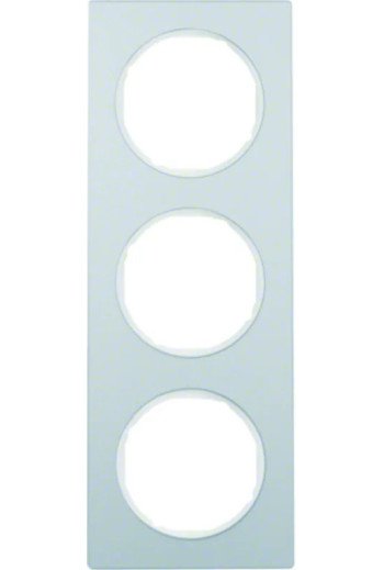 BERKER R.3 Rahmen 3fach Aluminium & polarweiß