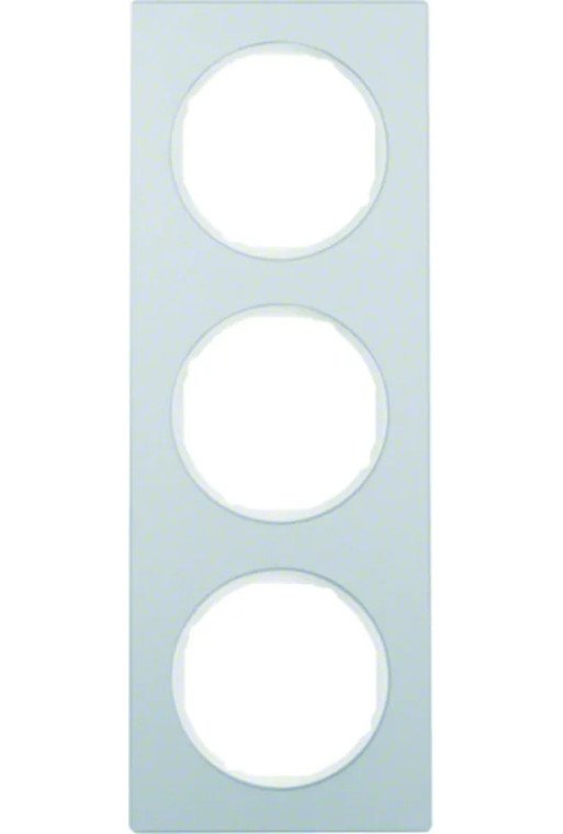 BERKER R.3 Rahmen 3fach Aluminium & polarweiß