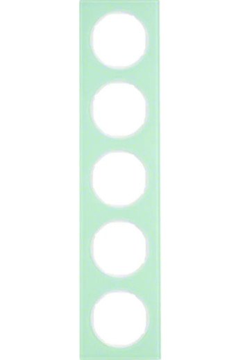 BERKER R.3 Rahmen 5fach Glas polarweiß