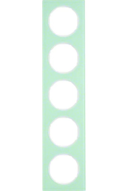 BERKER R.3 Rahmen 5fach Glas polarweiß