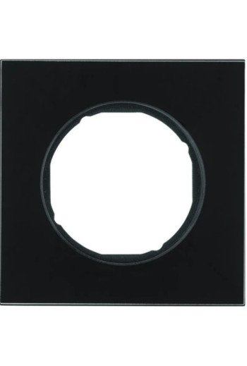 BERKER R.8 Rahmen 1fach Glas schwarz