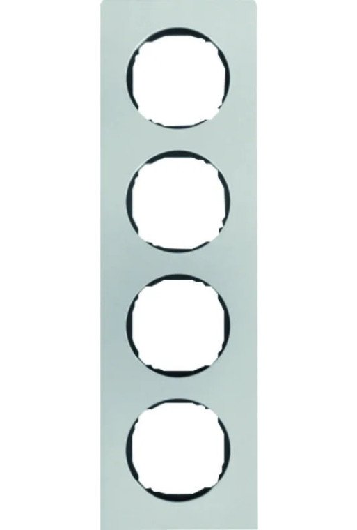 BERKER R.8 Rahmen 4fach Edelstahl