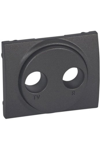 LEGRAND Abdeckung Antennen-Steckdose 2-Loch TV-R System Legrand Galea dark bronze