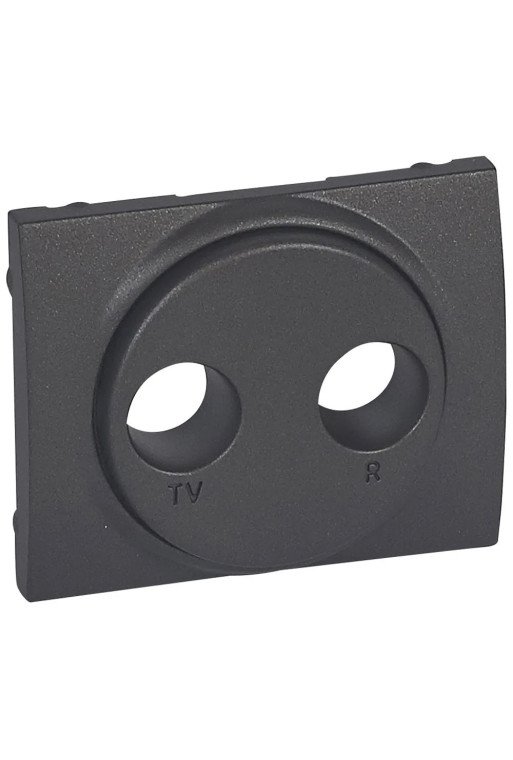 LEGRAND Abdeckung Antennen-Steckdose 2-Loch TV-R System Legrand Galea dark bronze