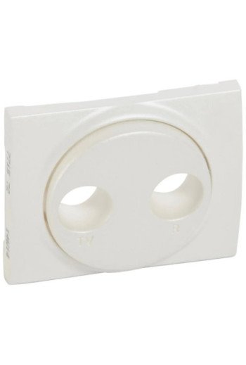 LEGRAND Abdeckung Antennen-Steckdose 2-Loch TV-R System Legrand Galea perlmutt