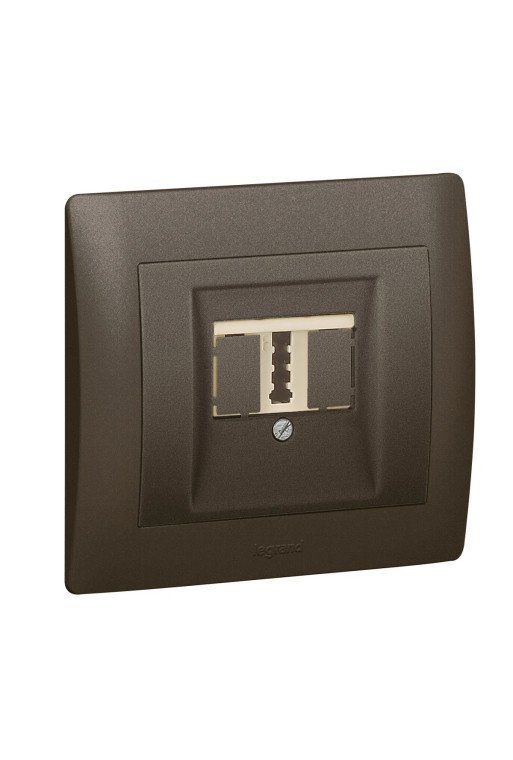 LEGRAND Abdeckung Telefon TAE Galea Farbe: Dark Bronze