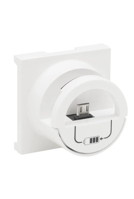 LEGRAND Niloe Step Abdeckung Micro-USB Farbe: Ul traweiß