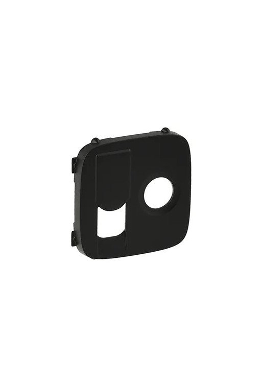 LEGRAND Valena Allure Abdeckung für TV+RJ45 Eins atz (KAT6 UTP). Farbe: Schwarz