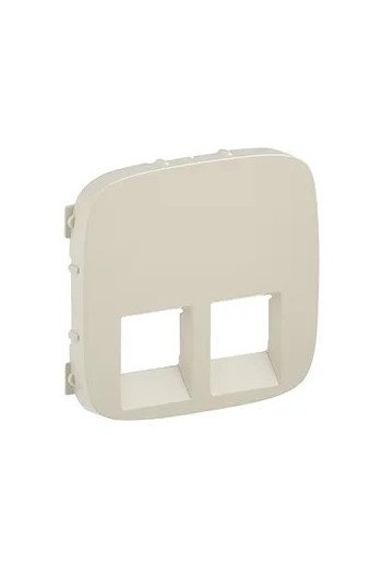 LEGRAND Valena Allure Abdeckung RJ11/RJ45 2-fach Farbe: Mandelweiß