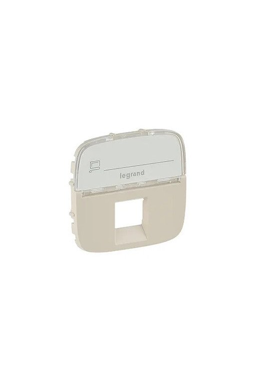 LEGRAND Valena Allure Abdeckung RJ11/RJ45 mit Be schriftungsfeld 1-fach Farbe: Mandelweiß
