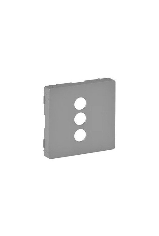 LEGRAND Valena Life Abdeckung für RCA 3-fach Ei nsatz Farbe: Aluminium
