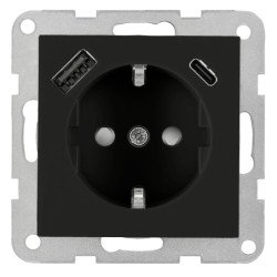 Steckdoseneinsatz mit USB Typ A+C