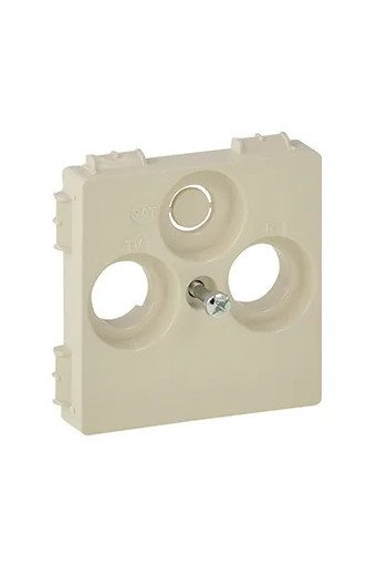 LEGRAND Valena Life Abdeckung für TV+R-SAT (30mm Hirschmann). Farbe: Mandelweiß