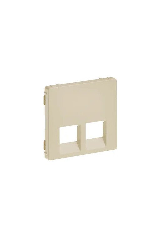 LEGRAND Valena Life Abdeckung RJ11/RJ45 2-fach F arbe: Mandelweiß