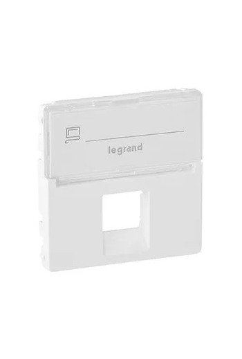 LEGRAND Valena Life Abdeckung RJ11/RJ45 mit Besc hriftungsfeld 1-fach Farbe: Ultraweiß